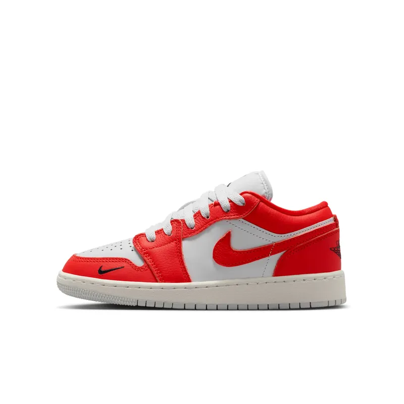 Nike Air Jordan 1 Low SE “Pure Platinum / Summit White / Black / Chile Red” (II1257-002)