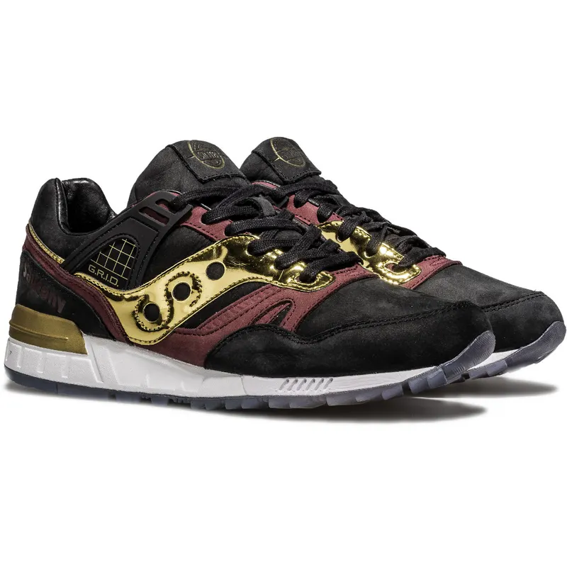 Saucony Grid SD Originators SITB Golden Gates Black/Gold-Cordovan (S70377-1)