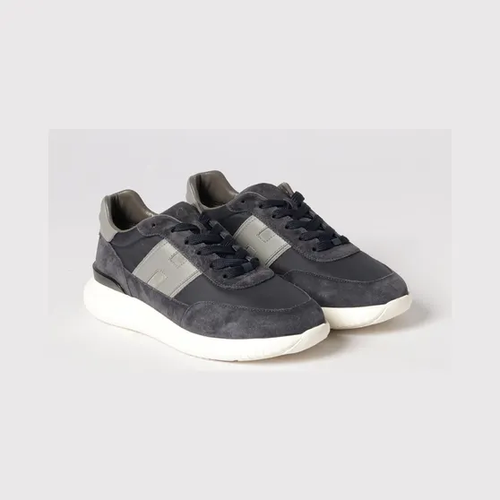 Hogan Interactive³ Suede and Nylon Sneakers Blue (HXM7090GB90V1K943L)