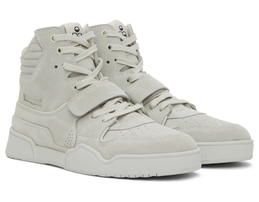 Isabel Marant Grey Alseeh Sneakers (22EBK0364-22E006N) (4)