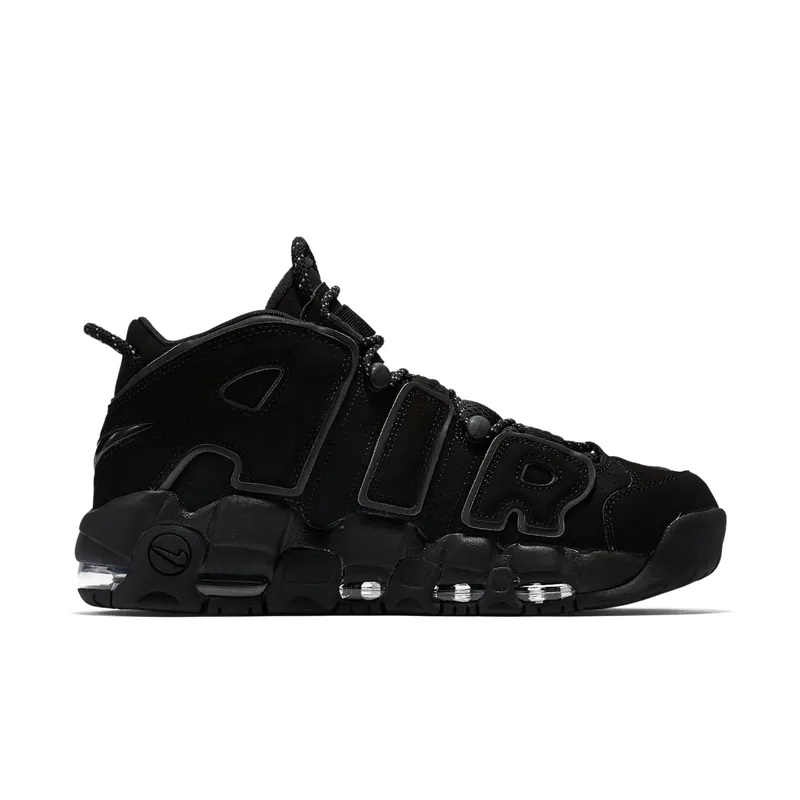 Nike Air More Uptempo Black Reflective (2018) Black/Black-Black (414962-004)