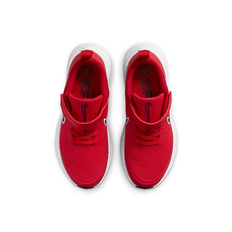 Nike Star Runner 3 Younger Kids’ Red 50% Sustainable Materials (DA2777-602)