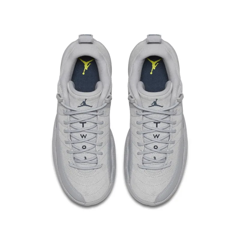 Jordan 12 Retro Low Wolf Grey (GS) Wolf Grey/Armory Navy-Electrolime (308305-002)