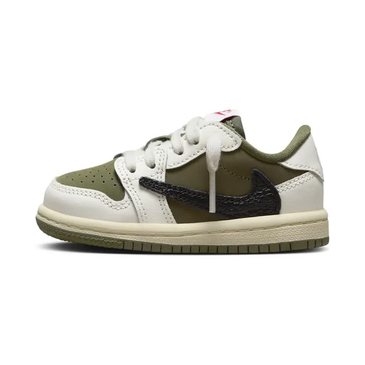 Jordan 1 Retro Low OG SP Travis Scott – “Medium Olive / Sail / Muslin / Black” (DO5441-200)
