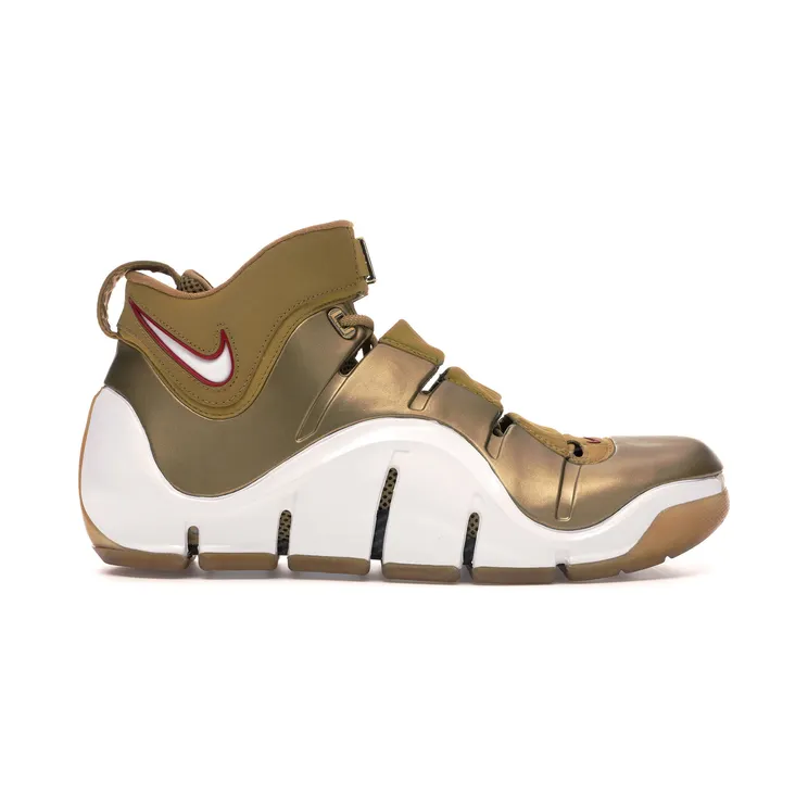 Nike Zoom LeBron 4 ‘All-Star’ Metallic Gold/White-Varsity Red (314647-711)
