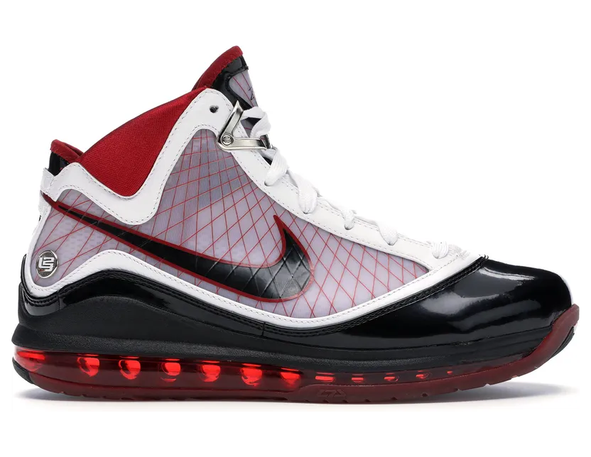 Nike Air Max LeBron 7 ‘White Black Red’ White/Black-Varsity Red (375664-102)