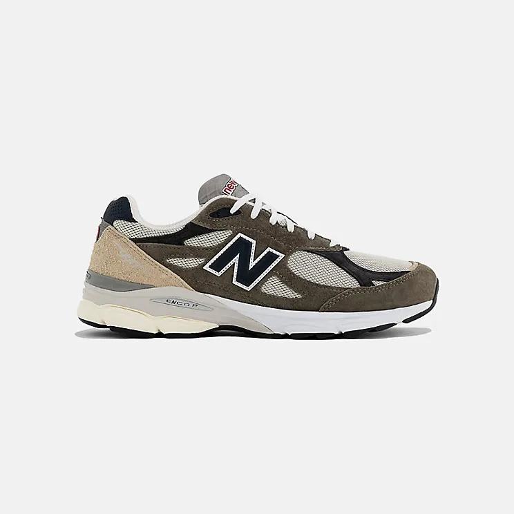 New Balance 990v3 MiUSA Grey Blue Olive (M990TO3)