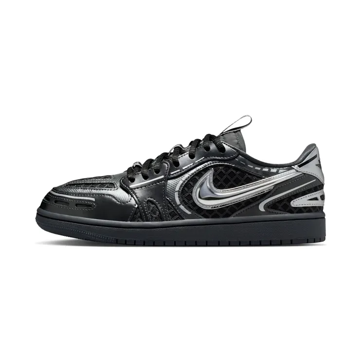 Jordan 1 Low Method of Make V3 “Black / White / Anthracite / Metallic Silver” (HQ2186-001)
