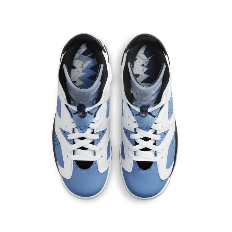 Air Jordan 6 Retro UNC White (GS) (384665-410)