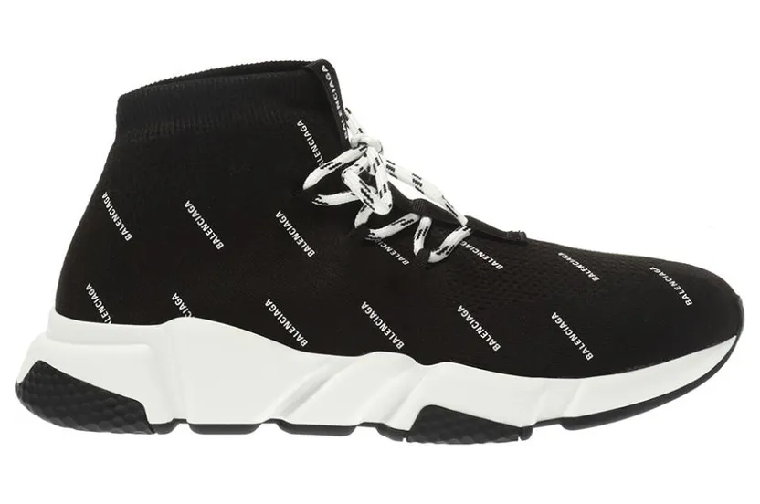Balenciaga Speed Lace Up All Over Print Black (530358W1HP11006)