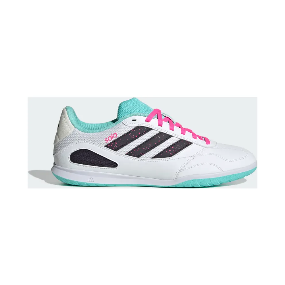 adidas Super Sala Competition 3 Indoor Boots “Cloud White / Aurora Black / Flash Aqua” (JR5397)