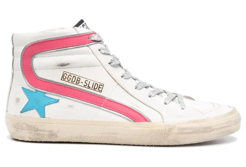 Golden Goose Slide High-Top-Sneakers “White” (GWF00115F00470782338)