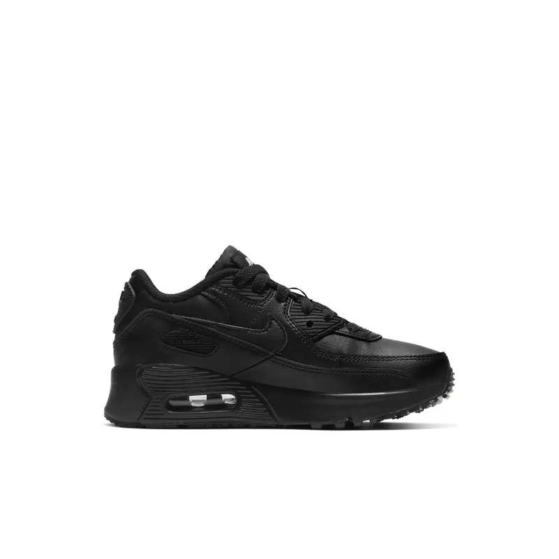 Nike Air Max 90 Black (PS) Black/Black/White (CD6867-001)