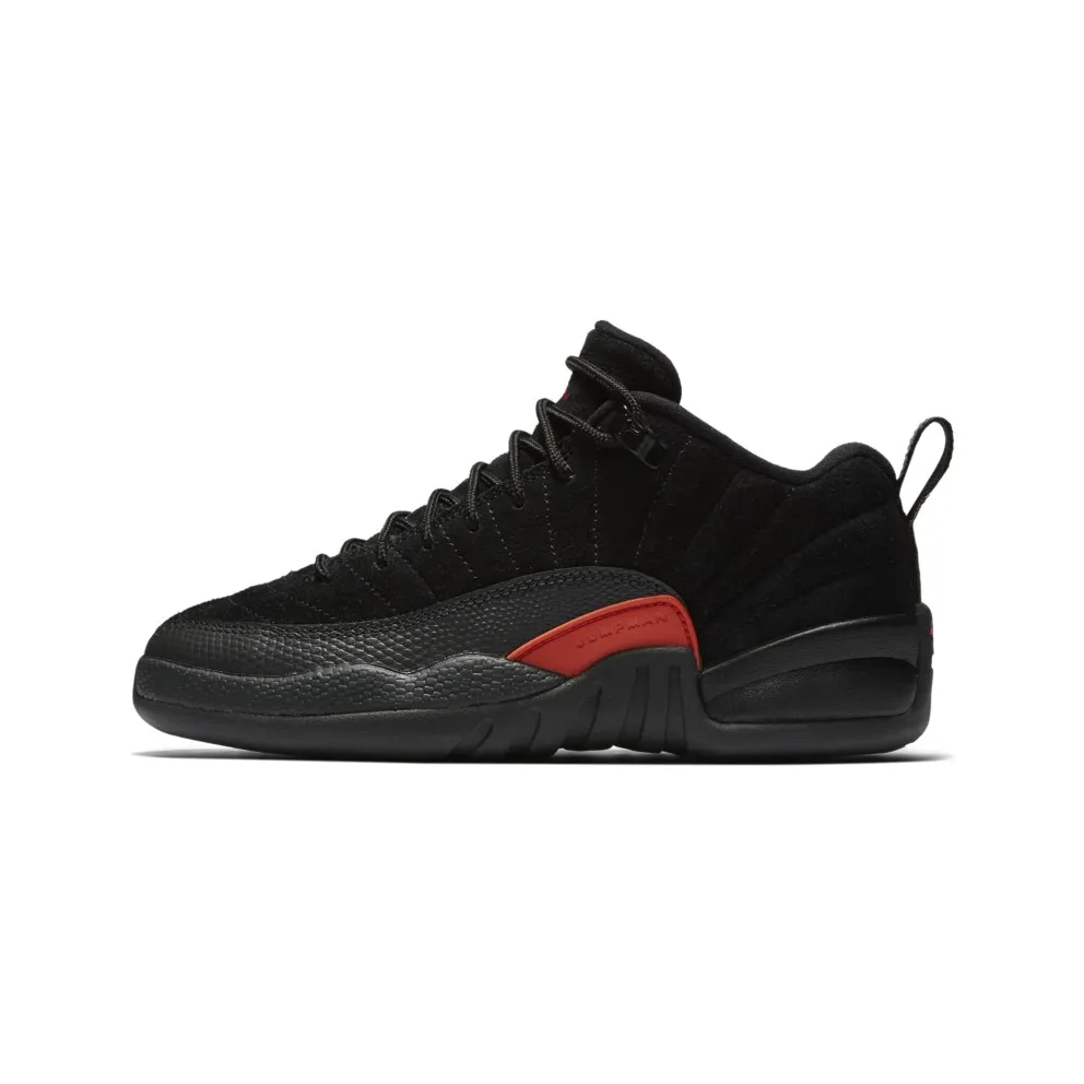 Jordan 12 Retro Low Max Orange (GS) Black/Max Orange-Anthracite-Metallic Silver (308305-003)