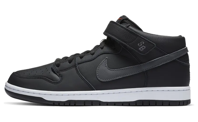Nike Dunk Mid Pro ISO SB ‘Orange Label’ Black/Dark Grey/Black/White (CV4283-001)