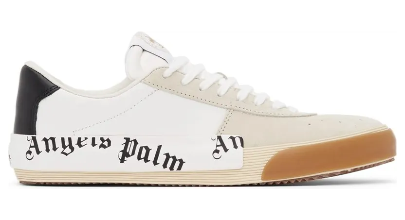 Palm Angels Black & White Vulcanized Sneakers (PMIA065F21LEA0010110)