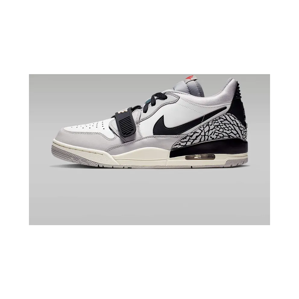 Jordan Legacy 312 Low Tech Grey Fire Red Black Summit White/Fire Red-Tech Grey-Black (CD7069-101)