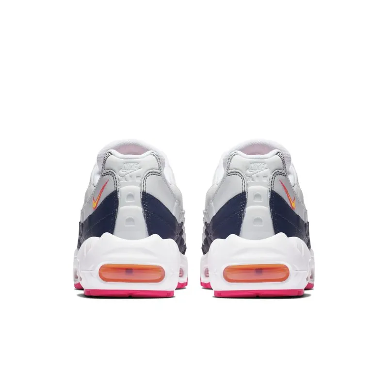 Nike Air Max 95 Midnight Navy Pure Platinum Laser Orange (W) Midnight Navy/Pure Platinum-White-Laser Orange (307960-405)