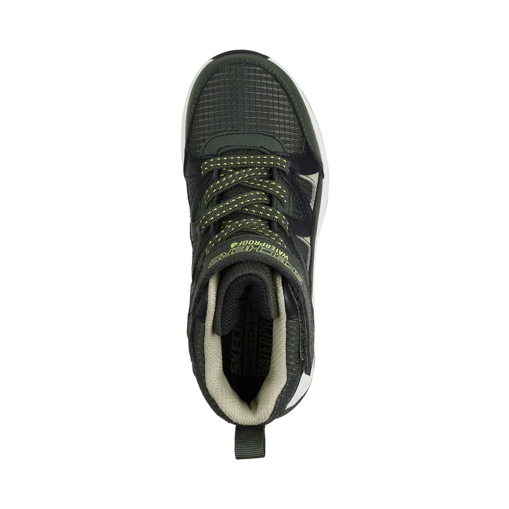 Skechers Waterproof: Storm Blazer – Drizzle Squad Sneaker Olijf/Black