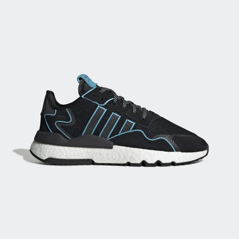 adidas Nite Jogger Core Black Bright Cyan Core Black/Bright Cyan/Cloud White (FV3591)
