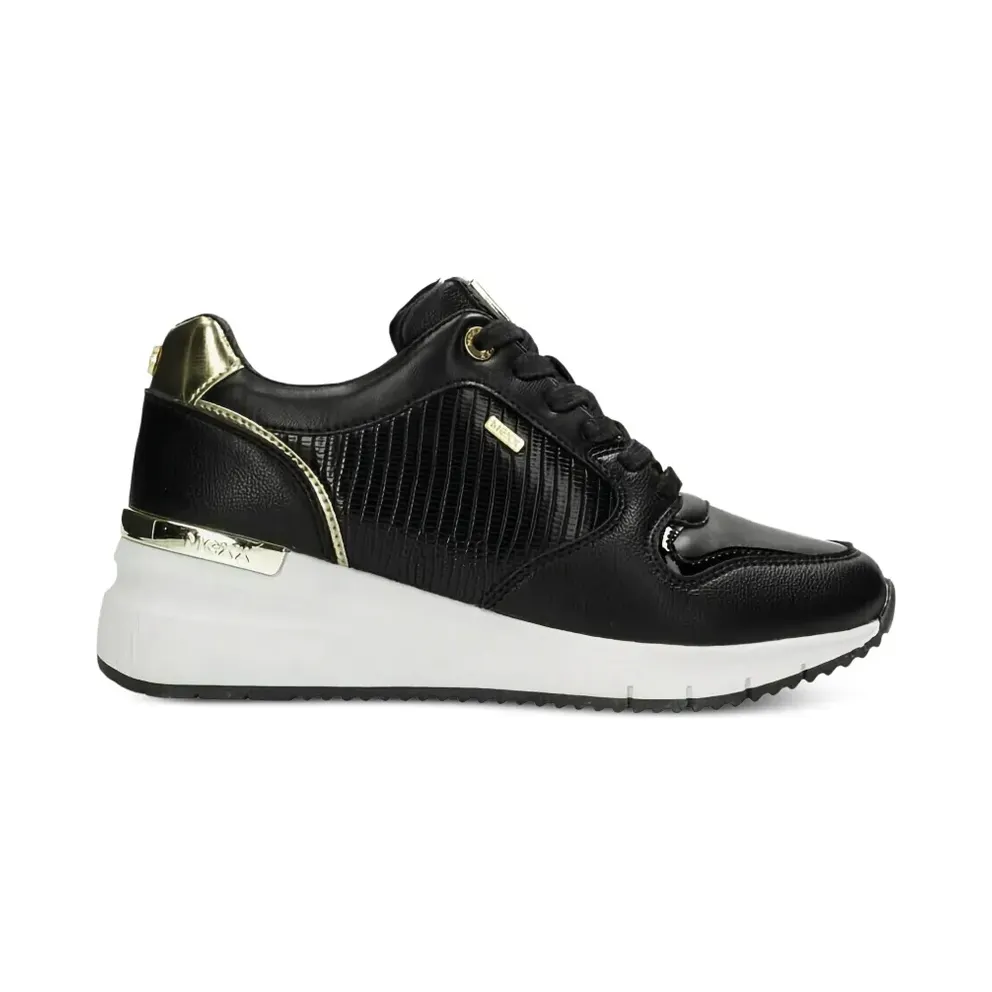 MEXX Fleur with logo-plakkaat and vlakken – Black (MXK037101W)