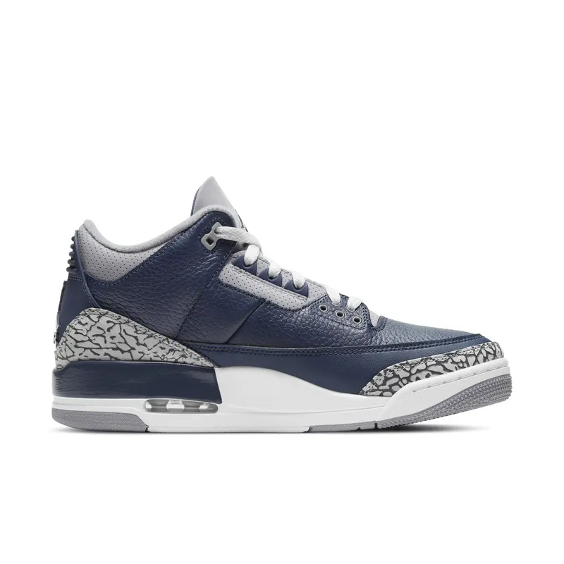 Jordan 3 Retro Georgetown (2021) Midnight Navy/Cement Grey-White (CT8532-401)