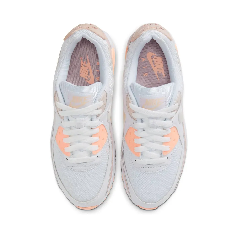 Nike Air Max 90 White Barely Rose (W) White/Barely Rose-Crimson Tint-Platinum Tint (CT1030-101)