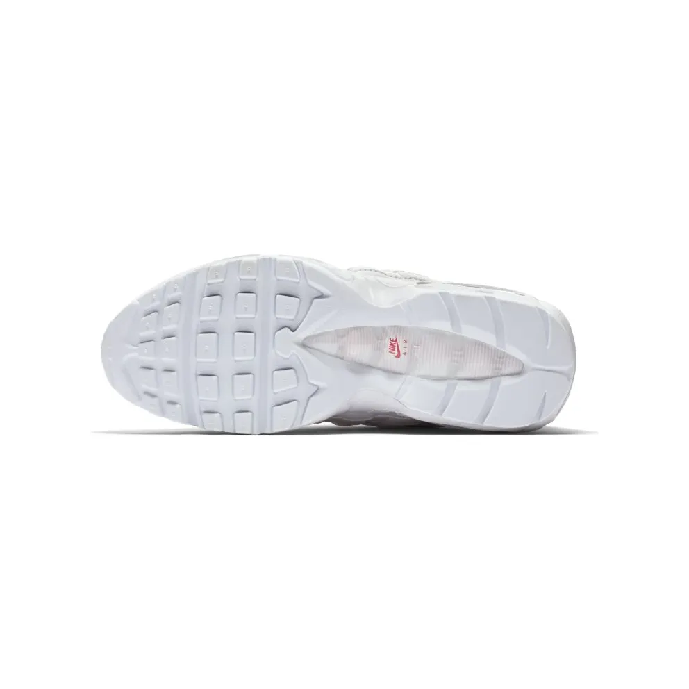 Nike Air Max 95 Triple White (Rainbow Borders) (W) White/White-White (AQ4138-100)