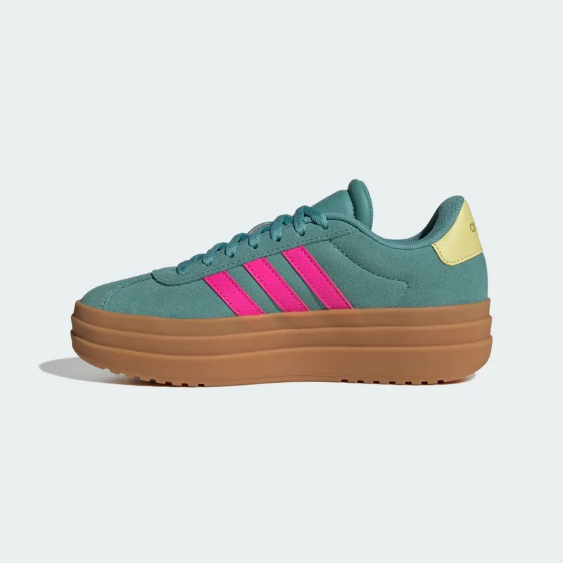 Adidas VL Court Bold Lifestyle Kids Powder Teal / Shock Pink / Powder Yellow (JQ4482)