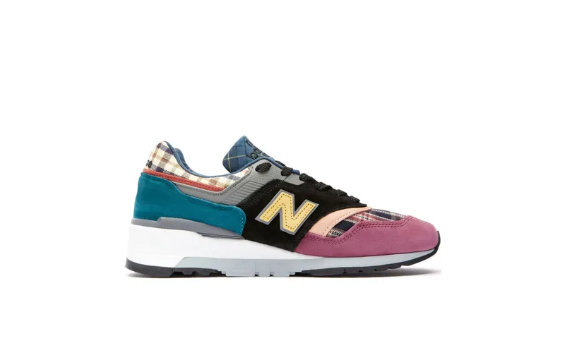New Balance 997 MiUSA Plaid Pack Burgundy Black (M997DJ)