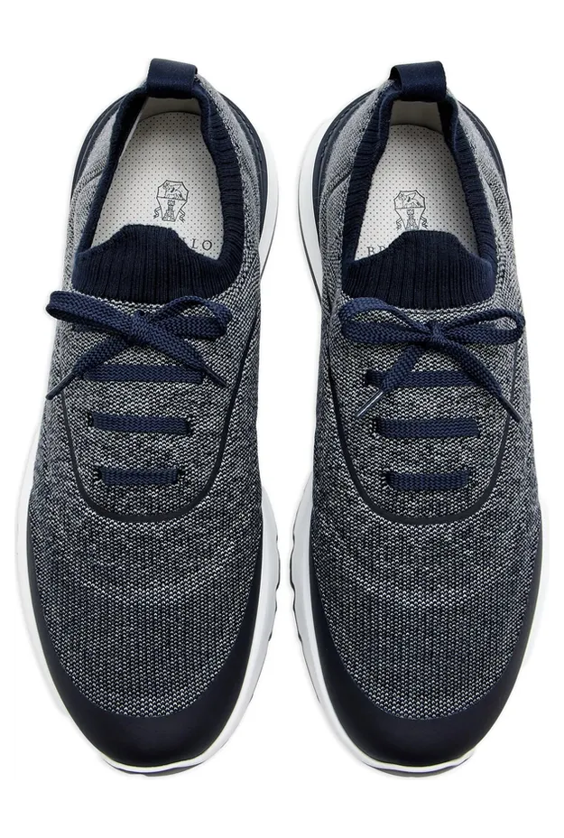 Brunello Cucinelli Knitted Lace-up “Blue” (MZUEHRO342 CDY87) (3)