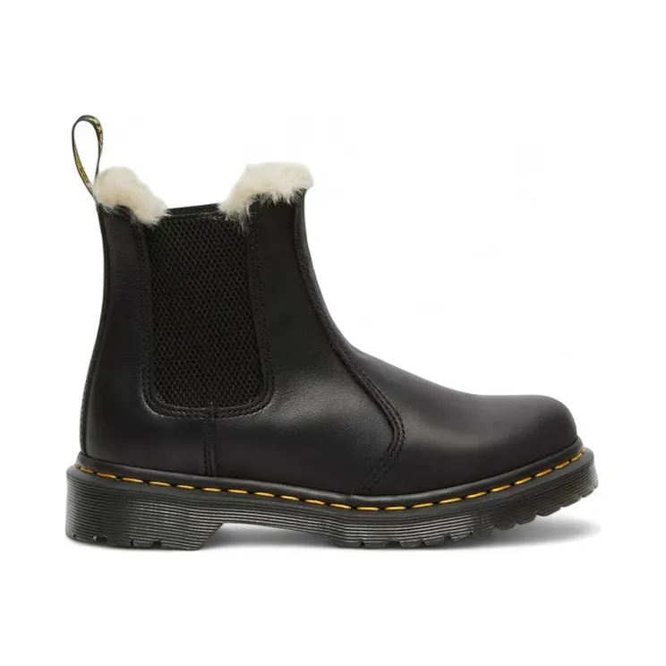 Dr. Martens 2976 Leonore Wyoming Faux Fur Lined Chelsea Boot Black (21045001)