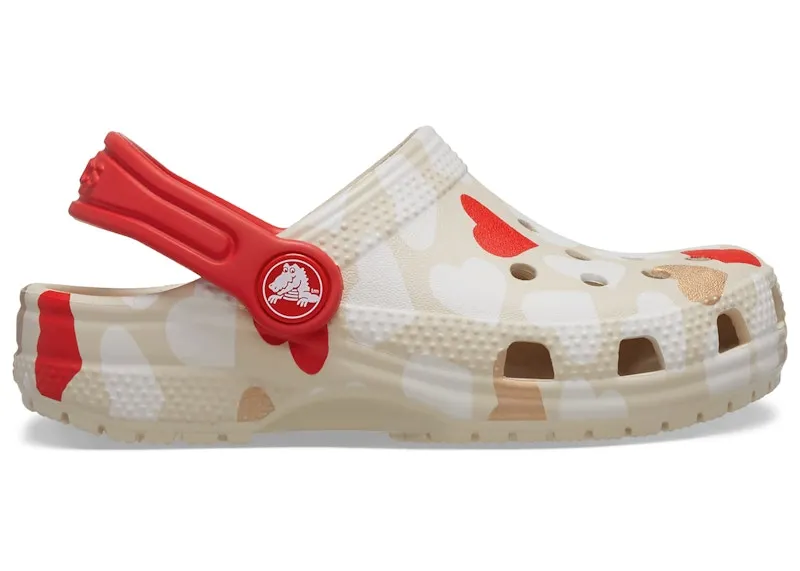 Crocs Classic Clog Heart Print Sandstone (206832-0LI)