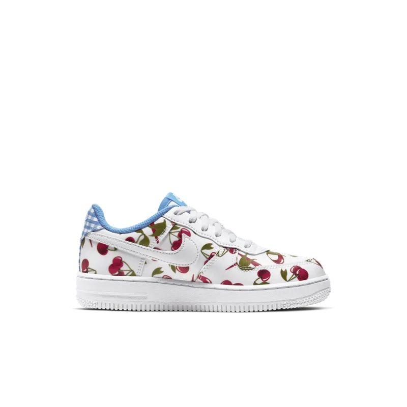 Nike Air Force 1 Low Cherries (PS) White/University Blue-Track Red-White (CJ4118-100)