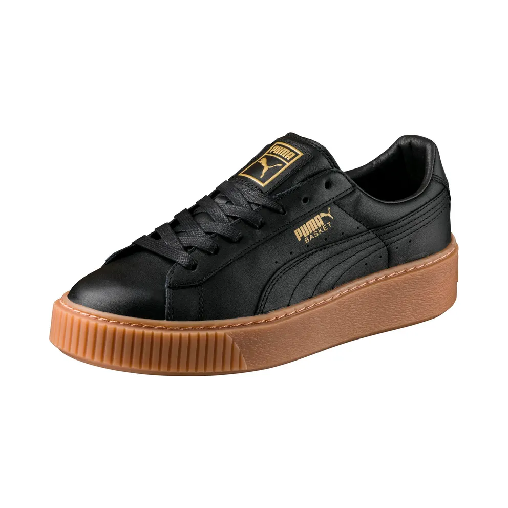 Puma Basket Platform Core Black (W) Puma Black (364040-02)