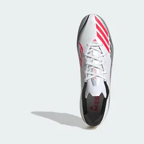 adidas F50 Messi League Firm/multi-ground Boots “Cloud White / Lucid Red / Silver Metallic” (JP7446)