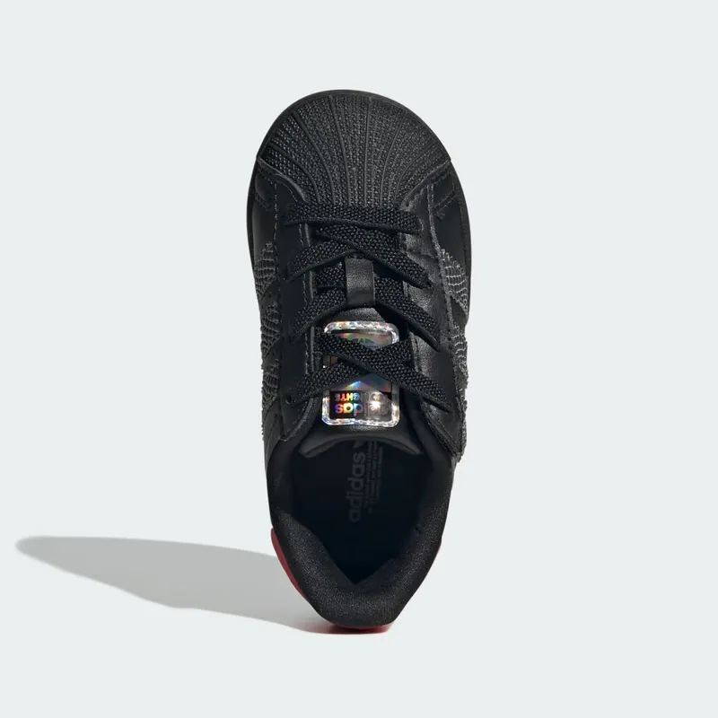 adidas Superstar LED Lights Comfort Closure Core Black Red (IH6392)