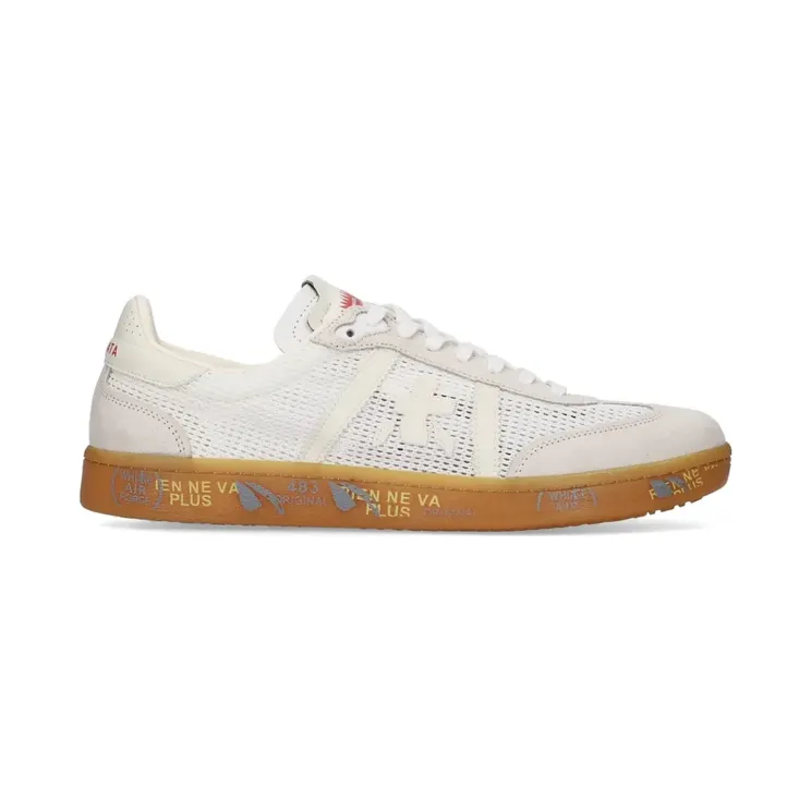 Premiata Bonnie Wildleder-Sneakers mit Mesh-Einsatz Nude (BONNIE8287)