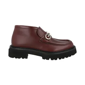 Ferragamo Geffer 2 Gancini Ankle Boots Purple (021226-758484-M)