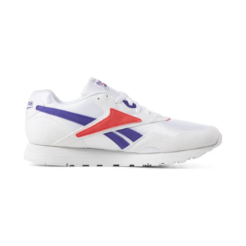 Reebok Rapide White / Team Purple / Neon Red