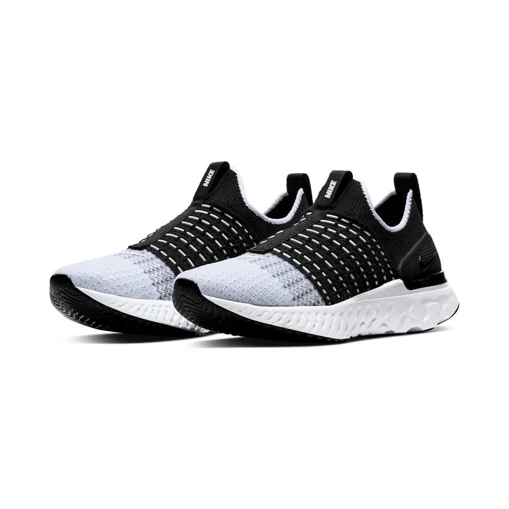 Nike React Phantom Run Flyknit 2 Black White (W) Black/White (CJ0280-001)