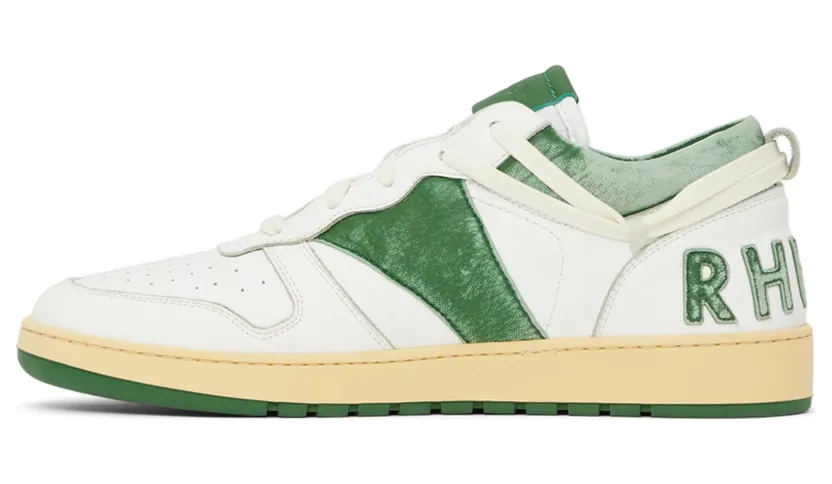 Rhude Rhecess Low “White/Green” (RHFW21FO21040433) (3)