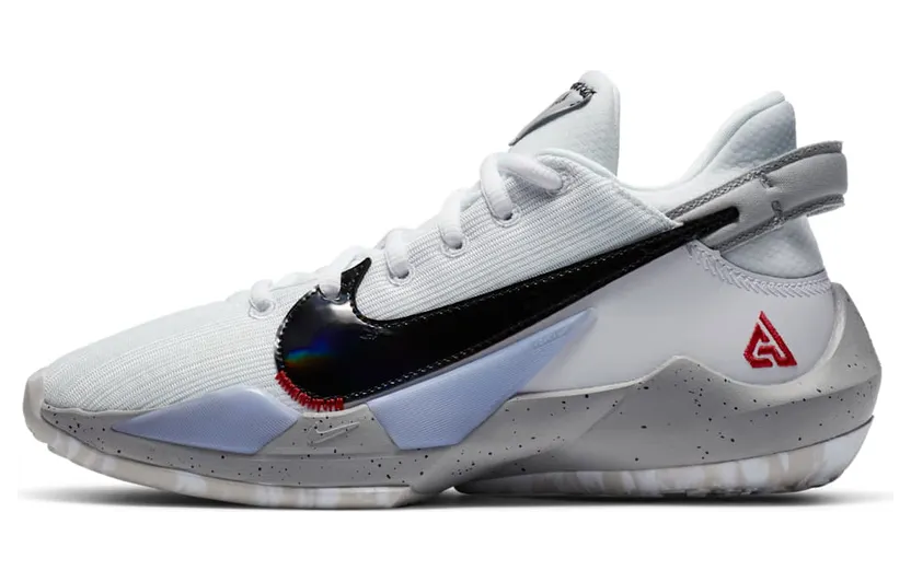 Nike Zoom Freak 2 GS ‘White Cement’ White/Black/Gym Red/Cement Grey (CN8574-100)