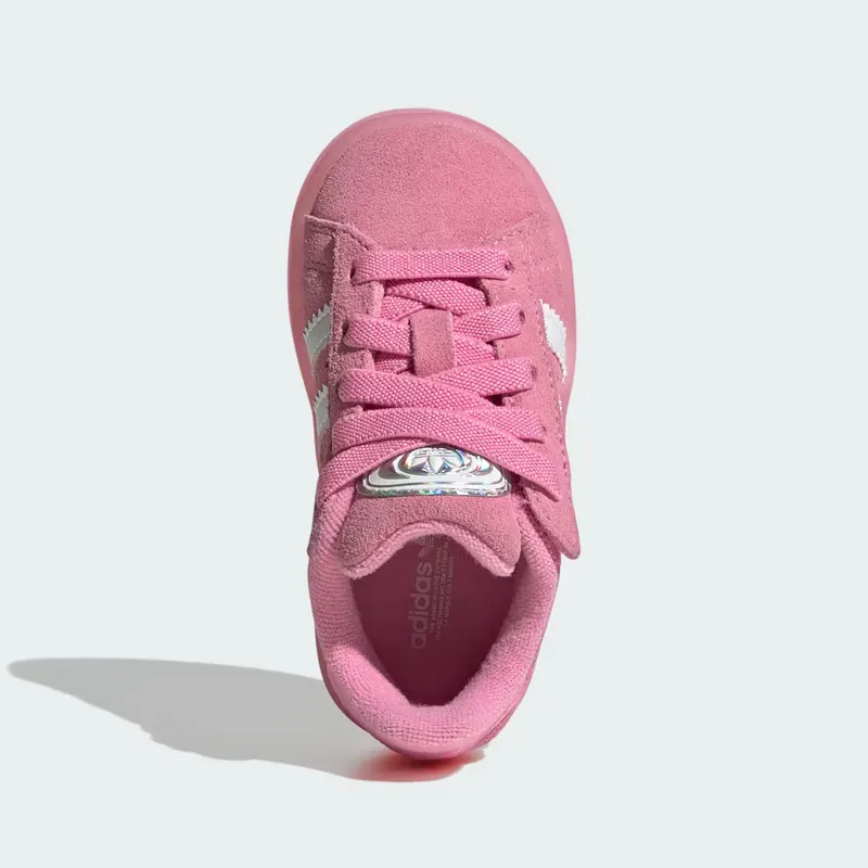 Adidas Campus 00s Led Lights Comfort Closure Elastic Lace Sneakers Kids Bliss Pink / Cloud White / Clear Pink (JS1283)