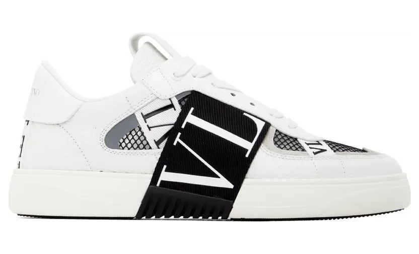 Valentino Garavani White & Black VL7N Low-Top Sneakers (1Y2S0C58SWF)