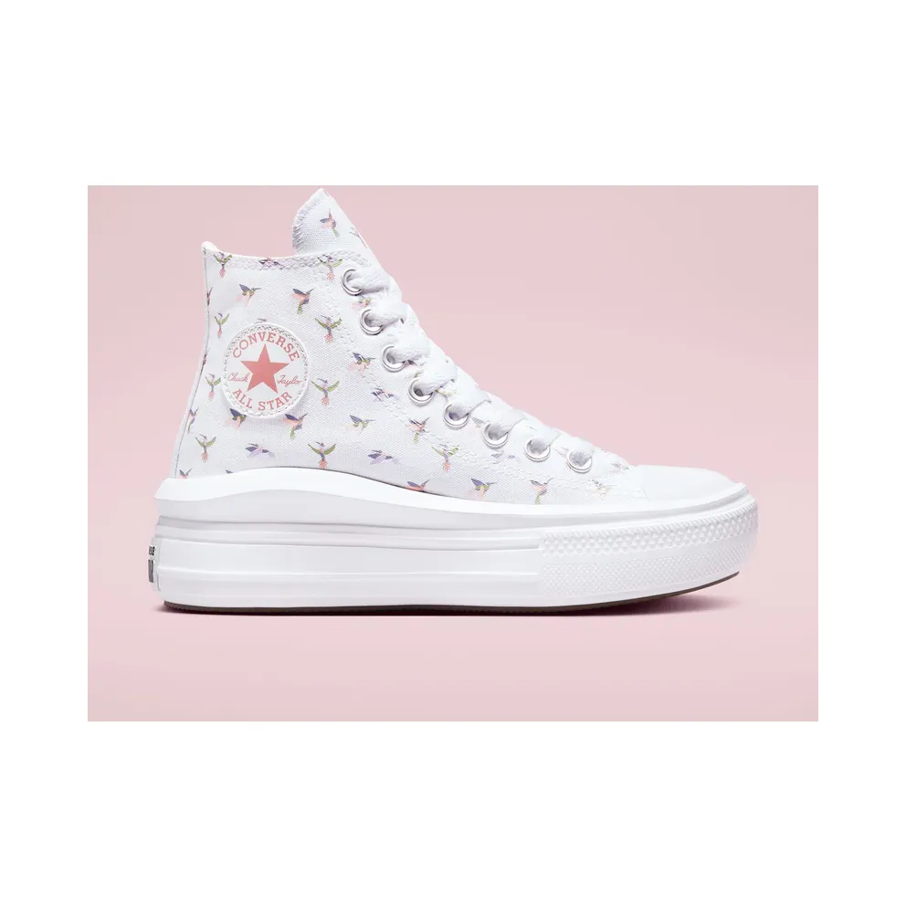 Converse Chuck Taylor All Star Move Platform Hummingbirds Weiß/Rust Pink (A01021C)