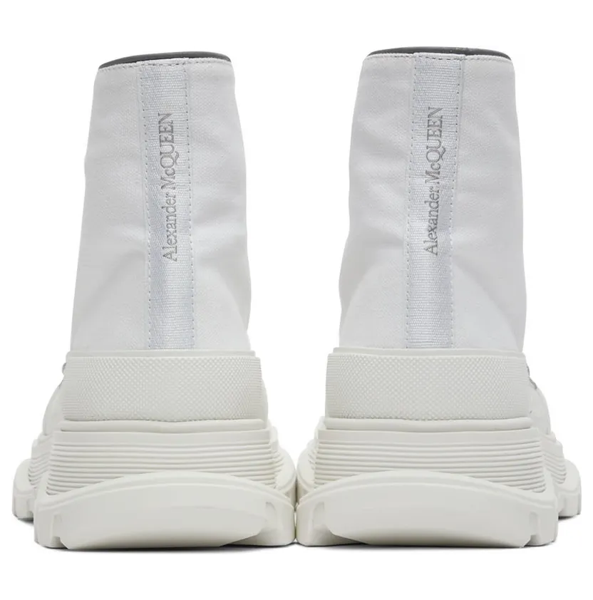 Alexander McQueen White Tread Slick High Sneakers (705663W4TG9) (2)