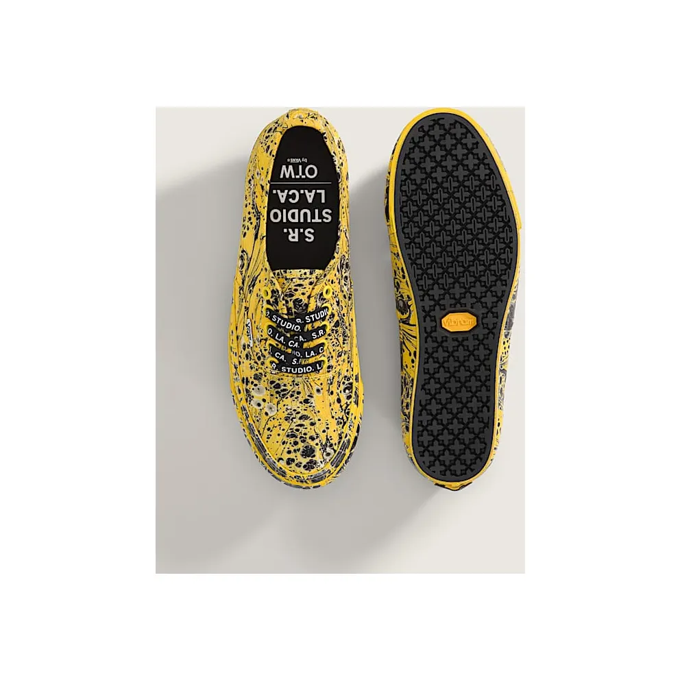 Vans Authentic S.R. Studio LA. CA. Black Yellow (VN000DCNFAS)