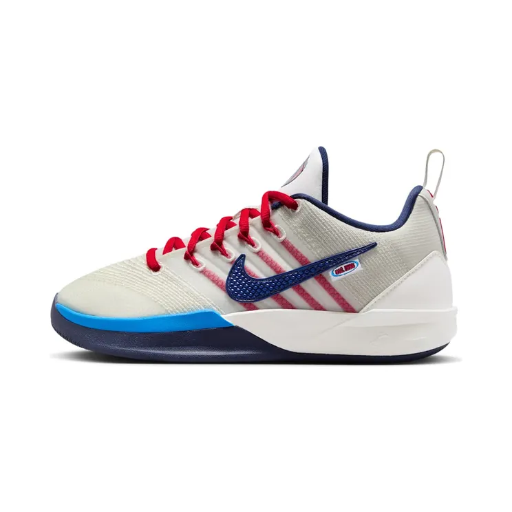 Nike Sabrina 3 GS WNBA 30th Anniversary “Sail / Atom Red / Light Photo Blue / Midnight Navy” (IR3207-100)