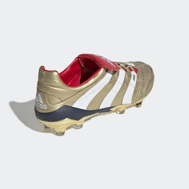 adidas Predator Accelerator FG 25 Year Pack Zidane Gold Metallic/Running White/Scarlet (F37076)